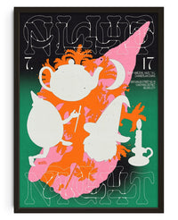 Thumbnail for Clubnight All Night contemporary wall art print by MENSLIES - sold by DROOL