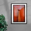 I miss you contemporary wall art print by Martina Matencio - sold by DROOL