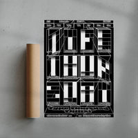 Thumbnail for Type Thursday Tbilisi contemporary wall art print by Mikhail Lychkovskiy - sold by DROOL