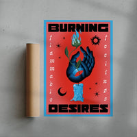 Thumbnail for Burning Desires contemporary wall art print by Itamar Makover - sold by DROOL