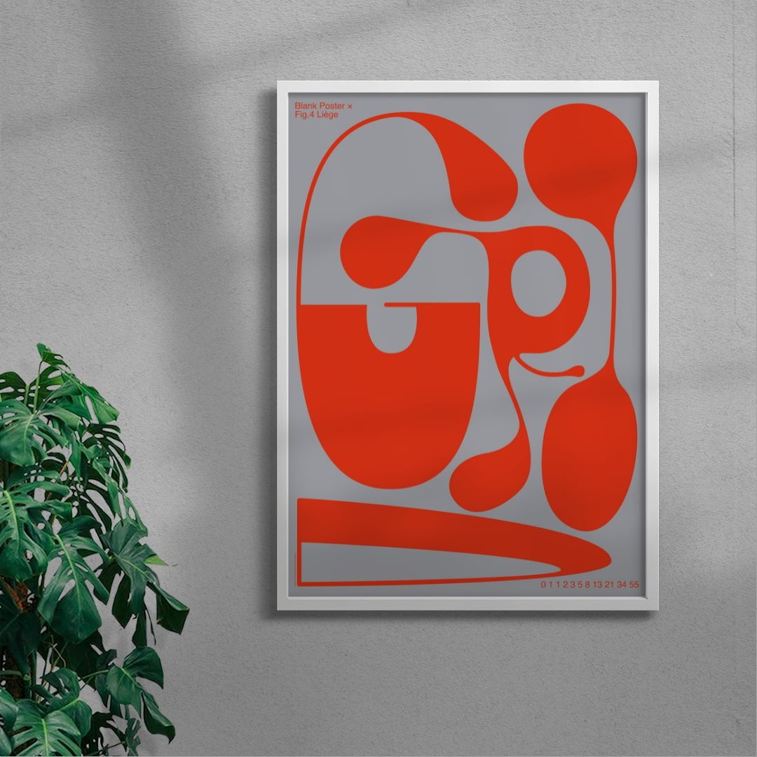 GRID contemporary wall art print by Sara Cristina Moser - sold by DROOL