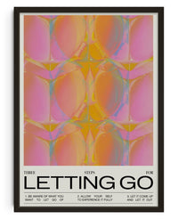 Thumbnail for Three Steps For Letting Go contemporary wall art print by Coveposter - sold by DROOL