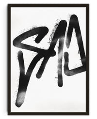 Thumbnail for SAD contemporary wall art print by Sven Silk - sold by DROOL