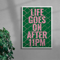 Thumbnail for Life Goes On After 11PM contemporary wall art print by Maxim Dosca - sold by DROOL