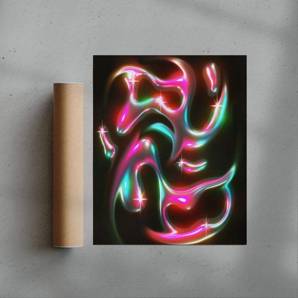 Figure 8 contemporary wall art print by Jasmin Chavez - sold by DROOL