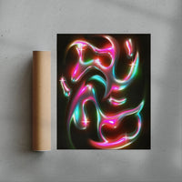 Thumbnail for Figure 8 contemporary wall art print by Jasmin Chavez - sold by DROOL