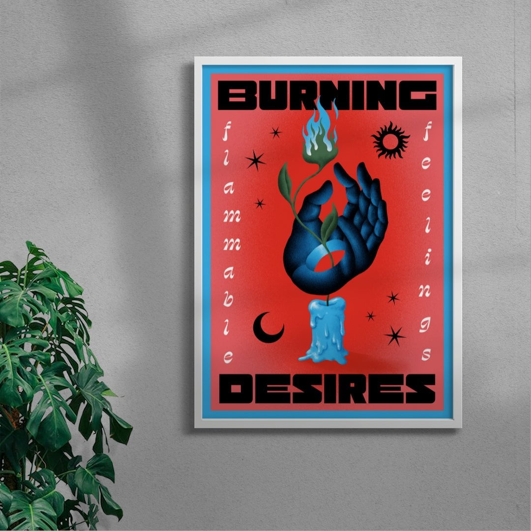Burning Desires contemporary wall art print by Itamar Makover - sold by DROOL