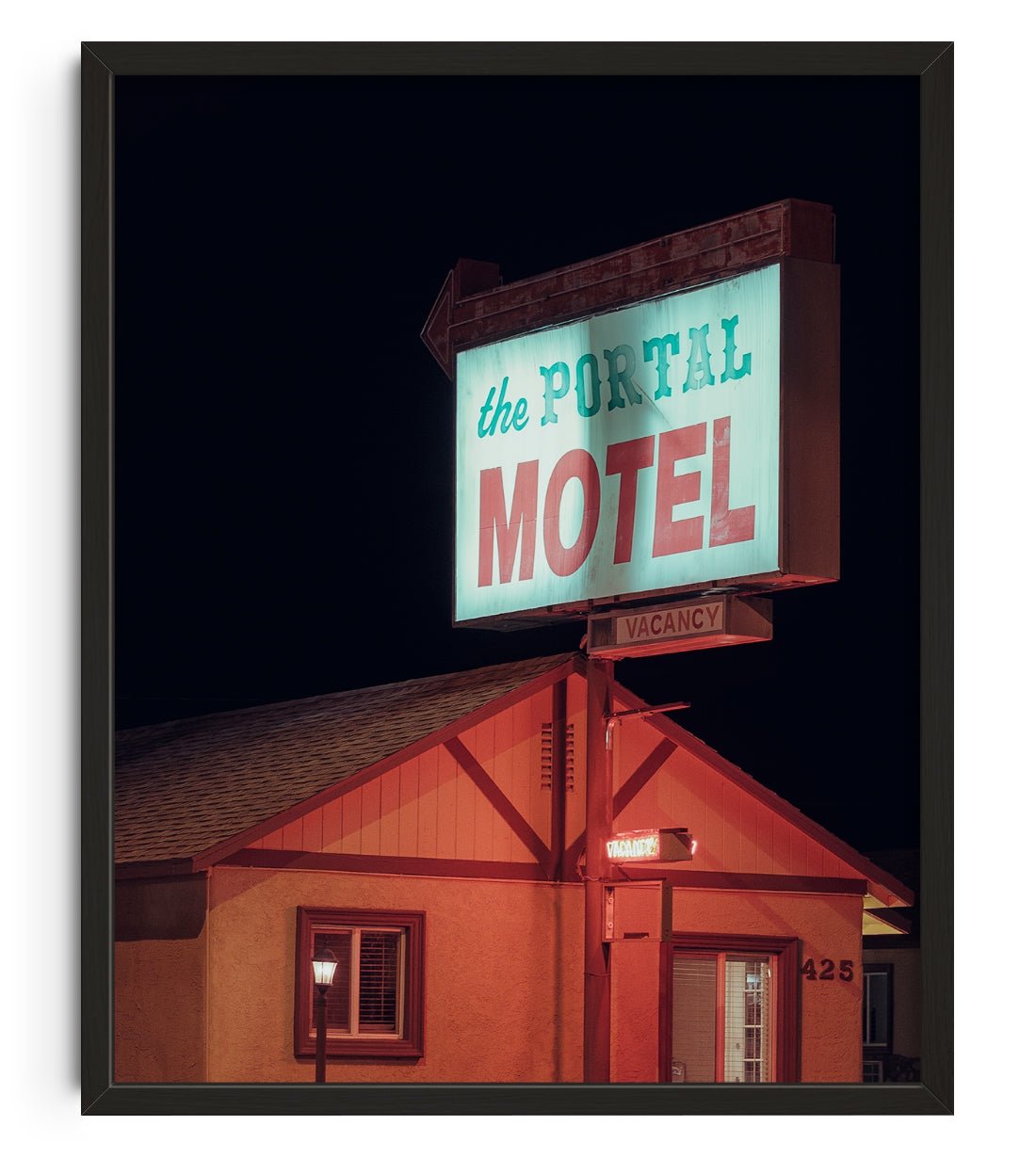 THE PORTAL MOTEL contemporary wall art print by Gregory Tauziac - sold by DROOL