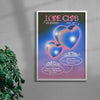 Love Club at 24 Moons contemporary wall art print by Rowena Lloyd - sold by DROOL