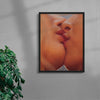 THE ART OF KISSING contemporary wall art print by Nadia Ryder - sold by DROOL