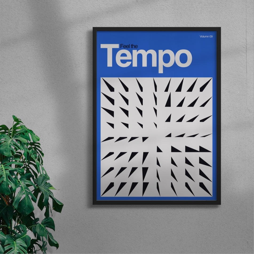 Tempo contemporary wall art print by Sven Silk - sold by DROOL