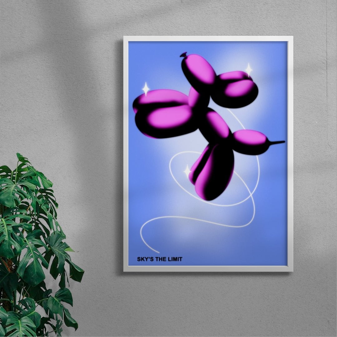 SKY'S THE LIMIT contemporary wall art print by GOOD OMEN - sold by DROOL