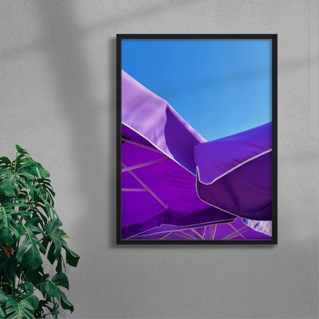 Purple Summer contemporary wall art print by Burak Boylu - sold by DROOL