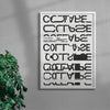 Collapse contemporary wall art print by Roman Post. - sold by DROOL