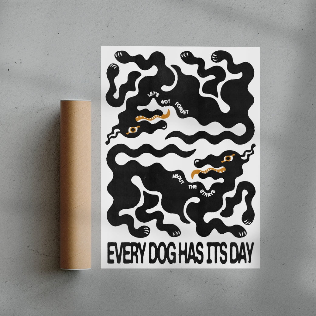 Every Dog contemporary wall art print by Alexander Khabbazi - sold by DROOL