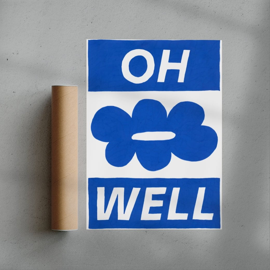 Oh Well contemporary wall art print by Sara Cristina Moser - sold by DROOL