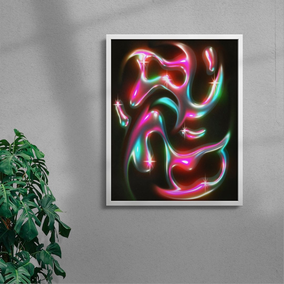 Figure 8 contemporary wall art print by Jasmin Chavez - sold by DROOL