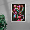 Figure 8 contemporary wall art print by Jasmin Chavez - sold by DROOL