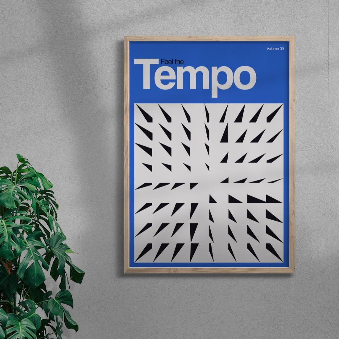 Tempo contemporary wall art print by Sven Silk - sold by DROOL